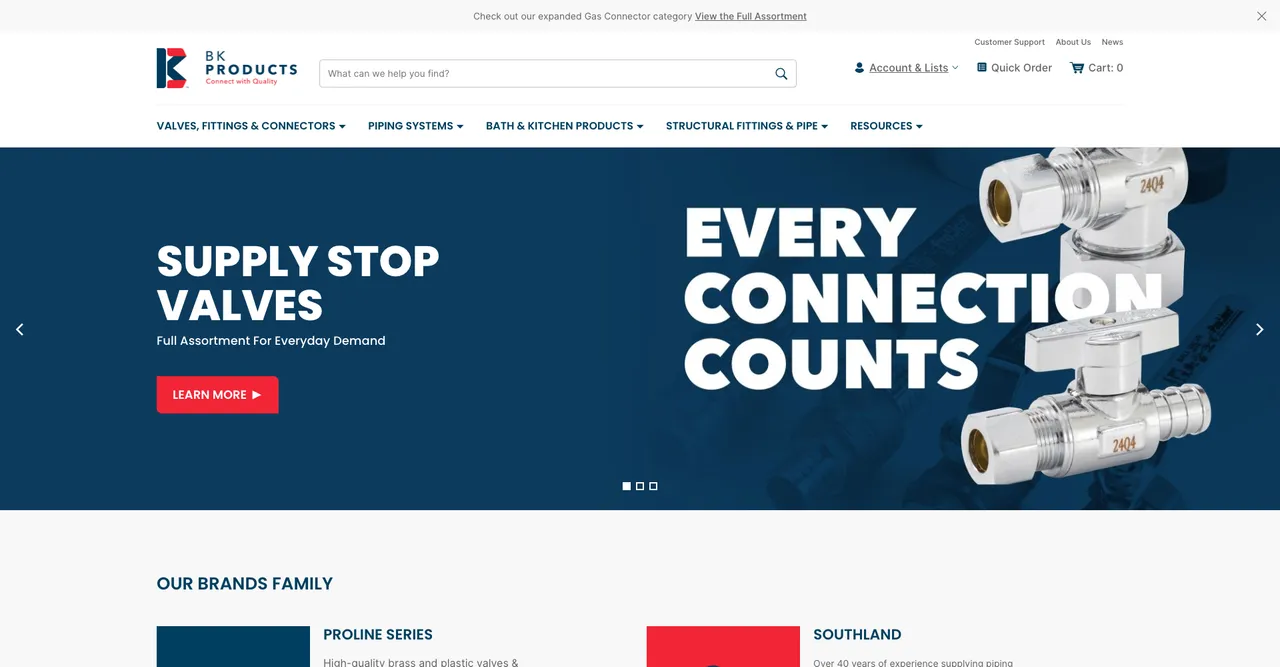 BK Products, live on Magento 2.