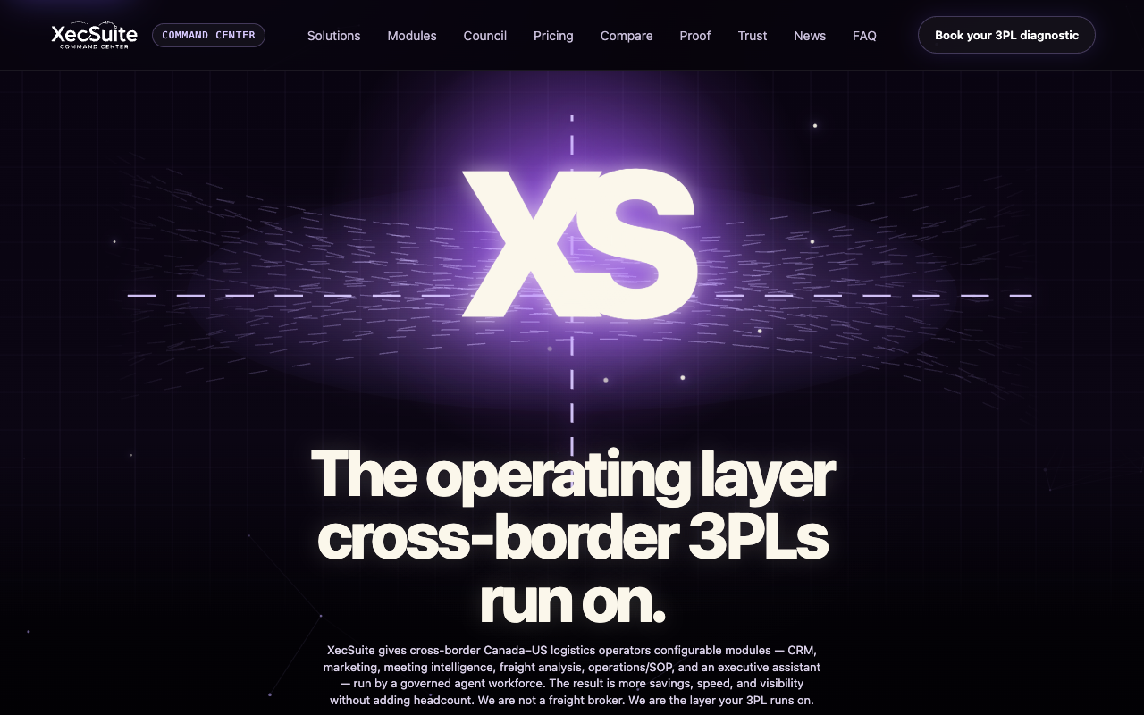 XecSuite — AI Operating Layer for 3PLs